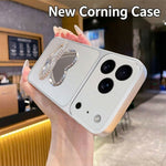2-i-1 Make-up Spejl Kickstand Telefoncover til iPhone 18 Pro Max / 17 Pro Max Metallic Maling PC+TPU Bagcover