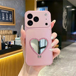2-i-1 Make-up Spejl Kickstand Telefoncover til iPhone 18 Pro Max / 17 Pro Max Metallic Maling PC+TPU Bagcover