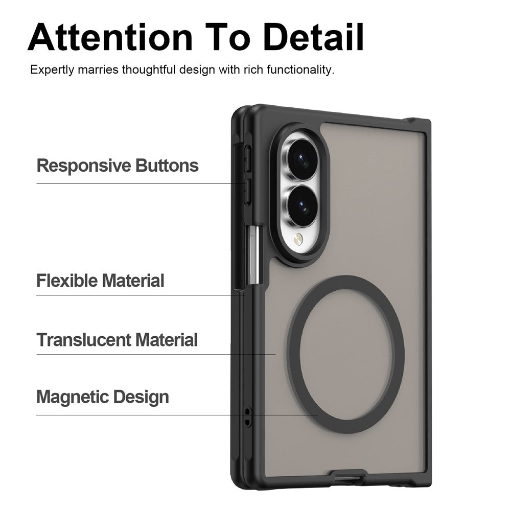 Til Samsung Galaxy Z Fold8 Magnetisk Cover Anti-drop Mat PC + TPU Telefoncover