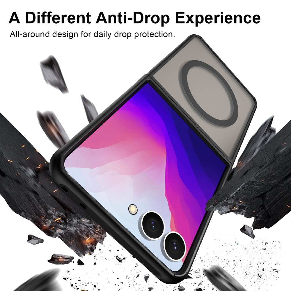 For Samsung Galaxy Z Flip8 Magnetic Case Anti Drop Matte PC + TPU Phone Cover