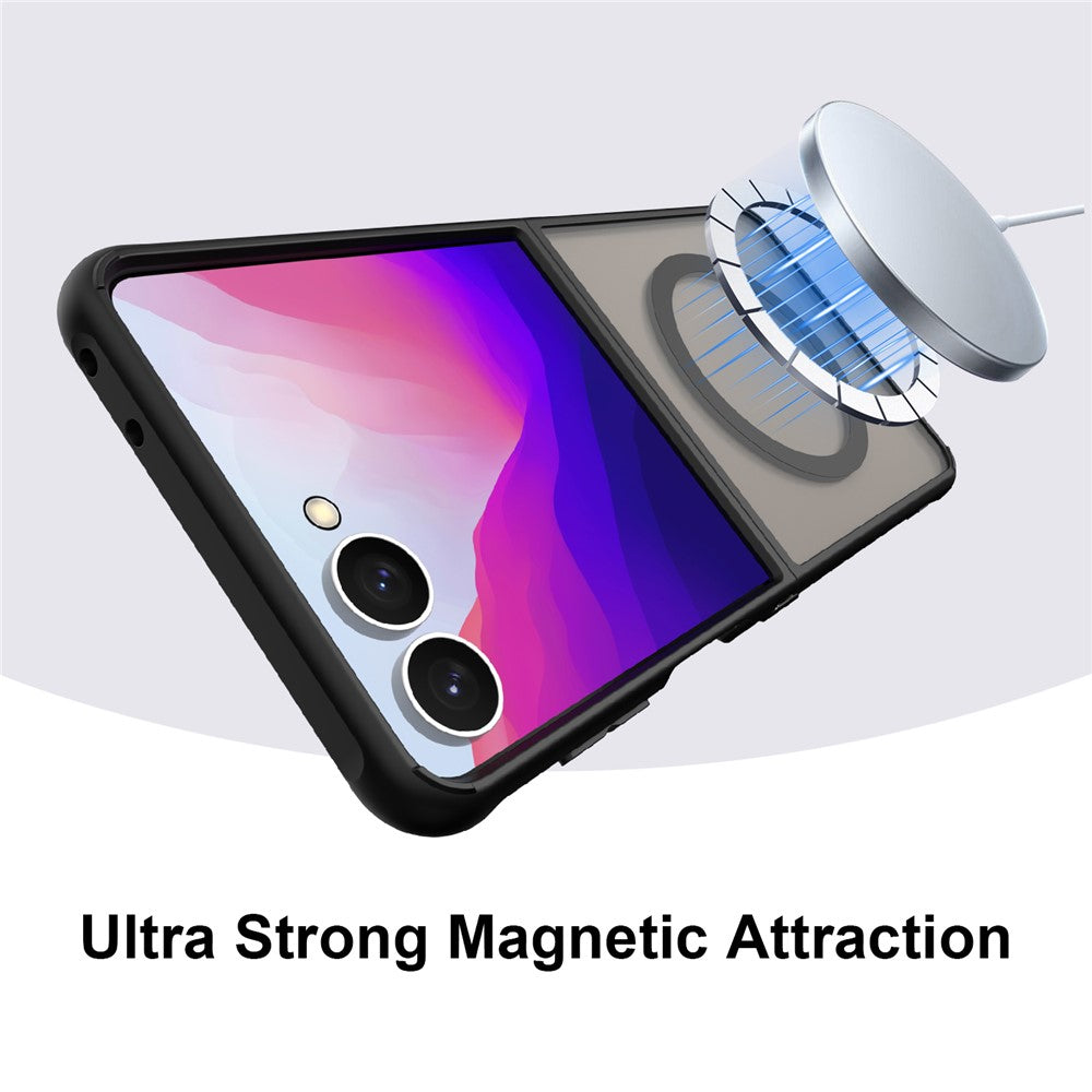 For Samsung Galaxy Z Flip8 Magnetic Case Anti Drop Matte PC + TPU Phone Cover