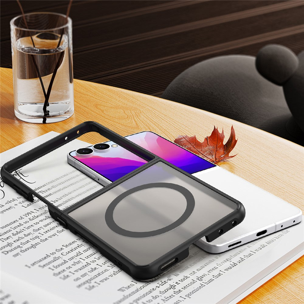 For Samsung Galaxy Z Flip8 Magnetic Case Anti Drop Matte PC + TPU Phone Cover