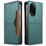 Huawei nova 14 5G / Huawei nova 14 Lite 5G / Huawei nova 15 5G plånboksfodral med externt kortfack, magnetisk stängning, läderfodral