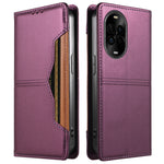 Pungcover til Huawei nova 14 5G / Huawei nova 14 Lite 5G / Huawei nova 15 5G med udvendig kortlomme, magnetisk lukning og læder