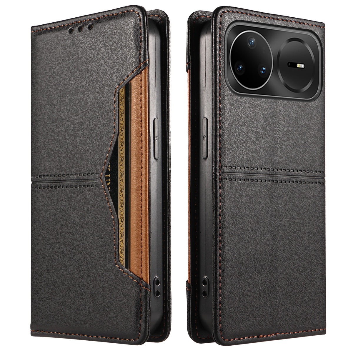Pungcover til Huawei nova 15 Pro 5G / Huawei nova 15 Ultra 5G / Huawei nova 16 Ultra 5G / Huawei nova 16 Pro 5G med ekstern kortplads, magnetisk lukning og lædermobilcover