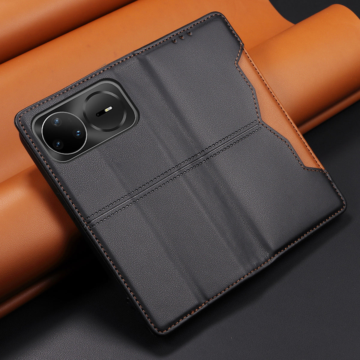 Pungcover til Huawei nova 15 Pro 5G / Huawei nova 15 Ultra 5G / Huawei nova 16 Ultra 5G / Huawei nova 16 Pro 5G med ekstern kortplads, magnetisk lukning og lædermobilcover