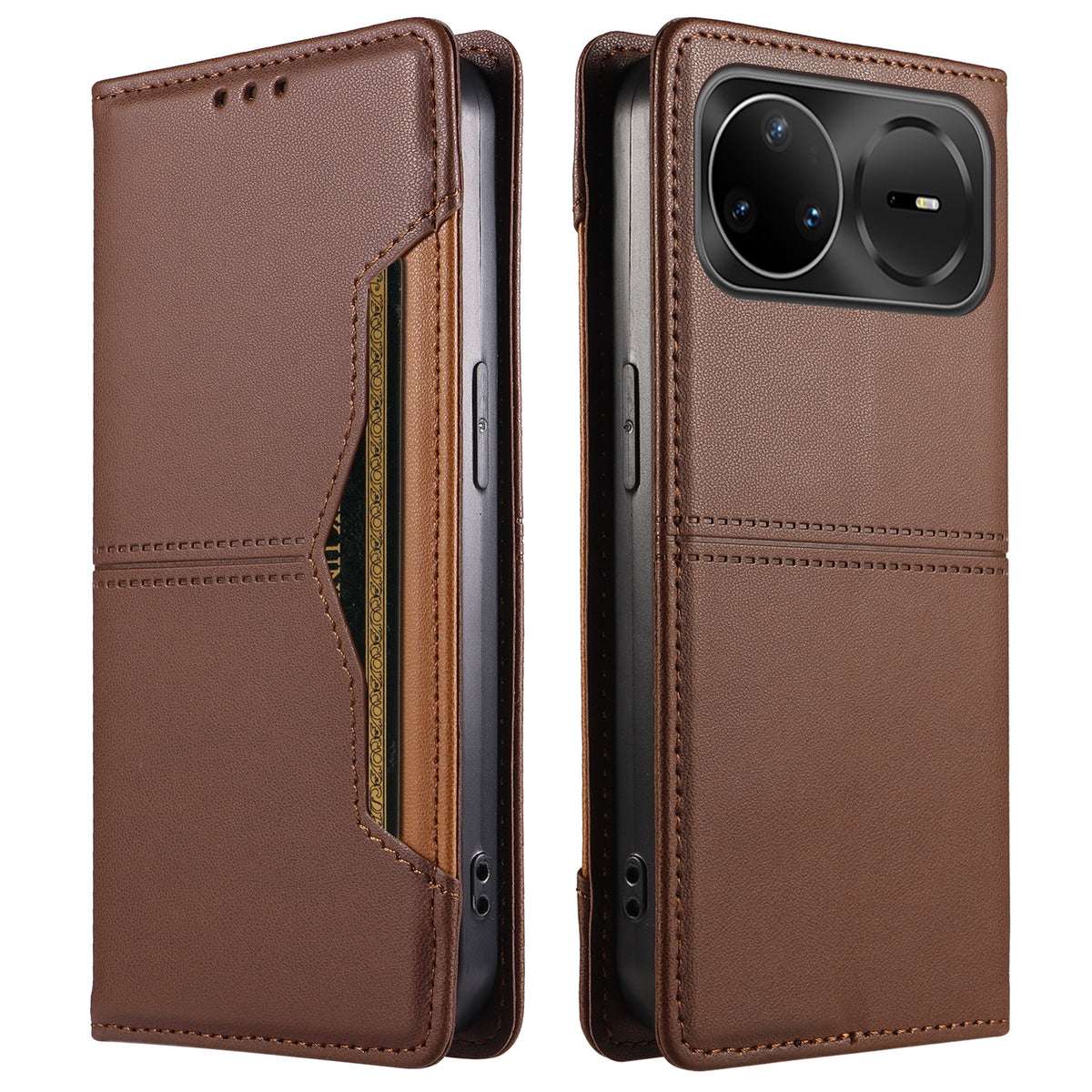 Pungcover til Huawei nova 15 Pro 5G / Huawei nova 15 Ultra 5G / Huawei nova 16 Ultra 5G / Huawei nova 16 Pro 5G med ekstern kortplads, magnetisk lukning og lædermobilcover