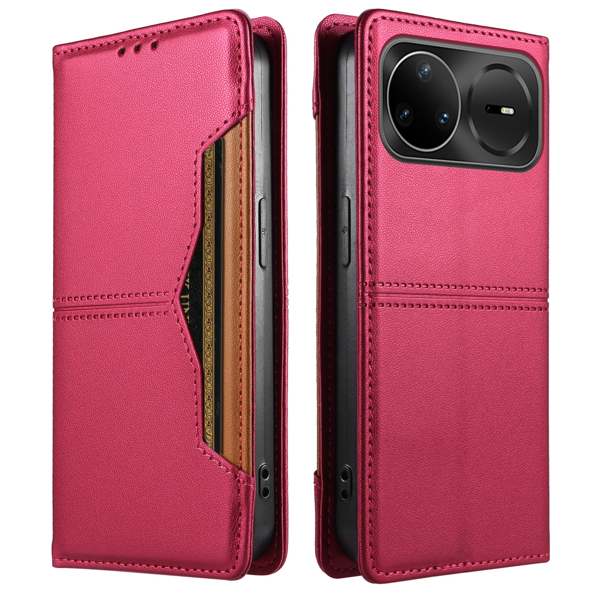 Pungcover til Huawei nova 15 Pro 5G / Huawei nova 15 Ultra 5G / Huawei nova 16 Ultra 5G / Huawei nova 16 Pro 5G med ekstern kortplads, magnetisk lukning og lædermobilcover
