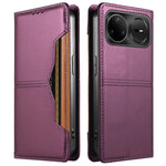 Pungcover til Huawei nova 15 Pro 5G / Huawei nova 15 Ultra 5G / Huawei nova 16 Ultra 5G / Huawei nova 16 Pro 5G med ekstern kortplads, magnetisk lukning og lædermobilcover