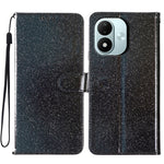 For Xiaomi Redmi Note 17 4G (Global) / Note 17 5G (Global) / Note 17 (India / China) 5G Wallet Case Glitter Anti-Scratch Leather Stand Phone Cover with Strap