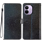 For Xiaomi Redmi Note 17 Pro 5G Wallet Case Glitter Anti-Scratch Leather Stand Phone Cover with Strap