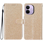 For Xiaomi Redmi Note 17 Pro 5G Wallet Case Glitter Anti-Scratch Leather Stand Phone Cover with Strap