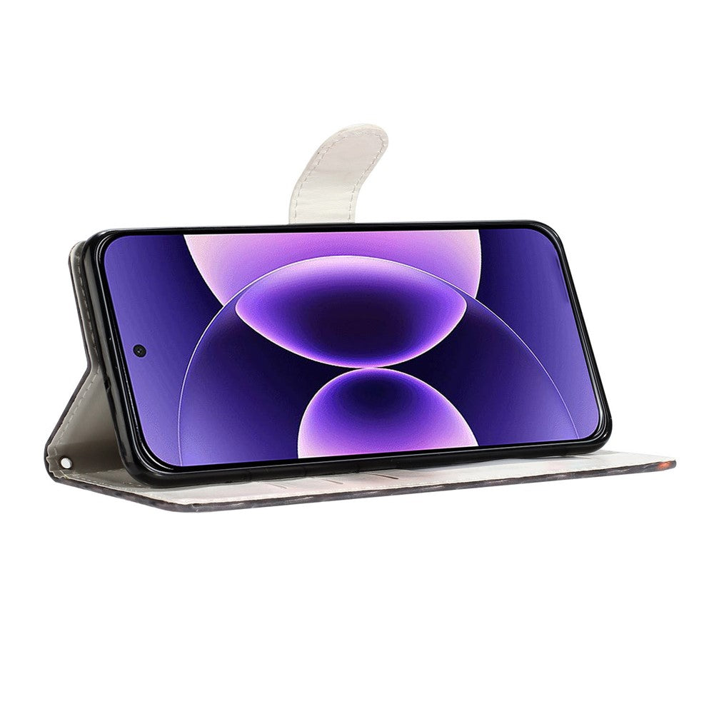 For Xiaomi Redmi Note 17 4G (Global) / Note 17 5G (Global) / Note 17 (India / China) 5G Wallet Case PU Leather Pattern Printing Stand Phone Cover with Strap