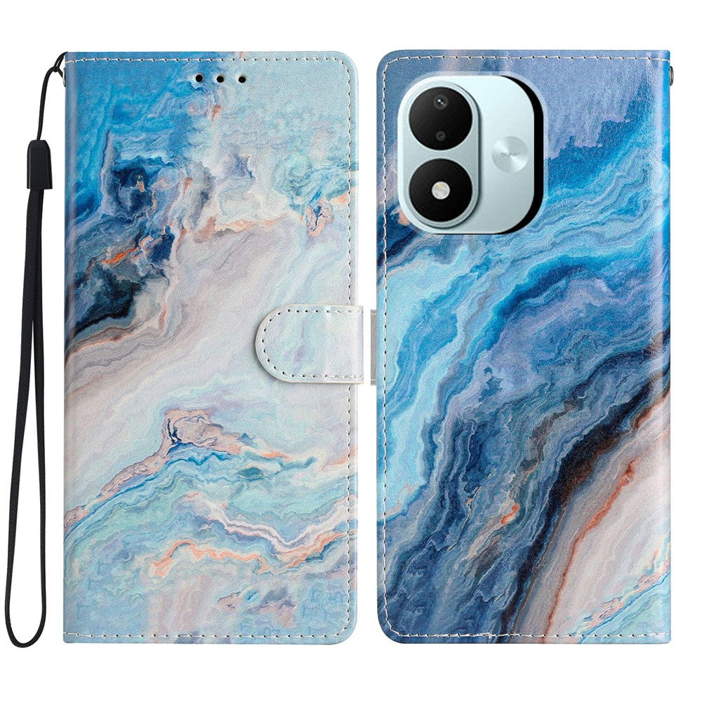 For Xiaomi Redmi Note 17 4G (Global) / Note 17 5G (Global) / Note 17 (India / China) 5G Wallet Case PU Leather Pattern Printing Stand Phone Cover with Strap
