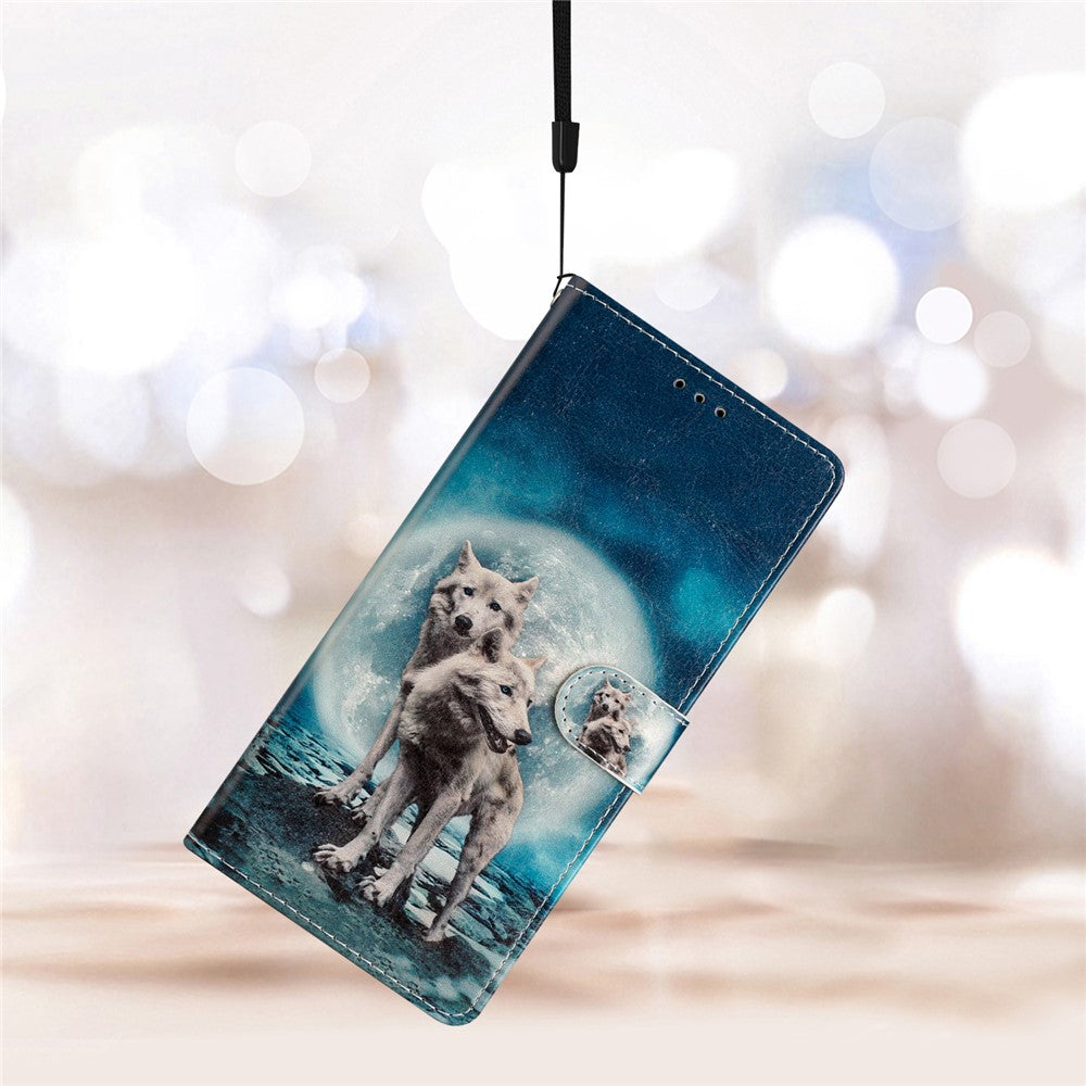 For Xiaomi Redmi Note 17 Pro 5G Wallet Case PU Leather Pattern Printing Stand Phone Cover with Strap