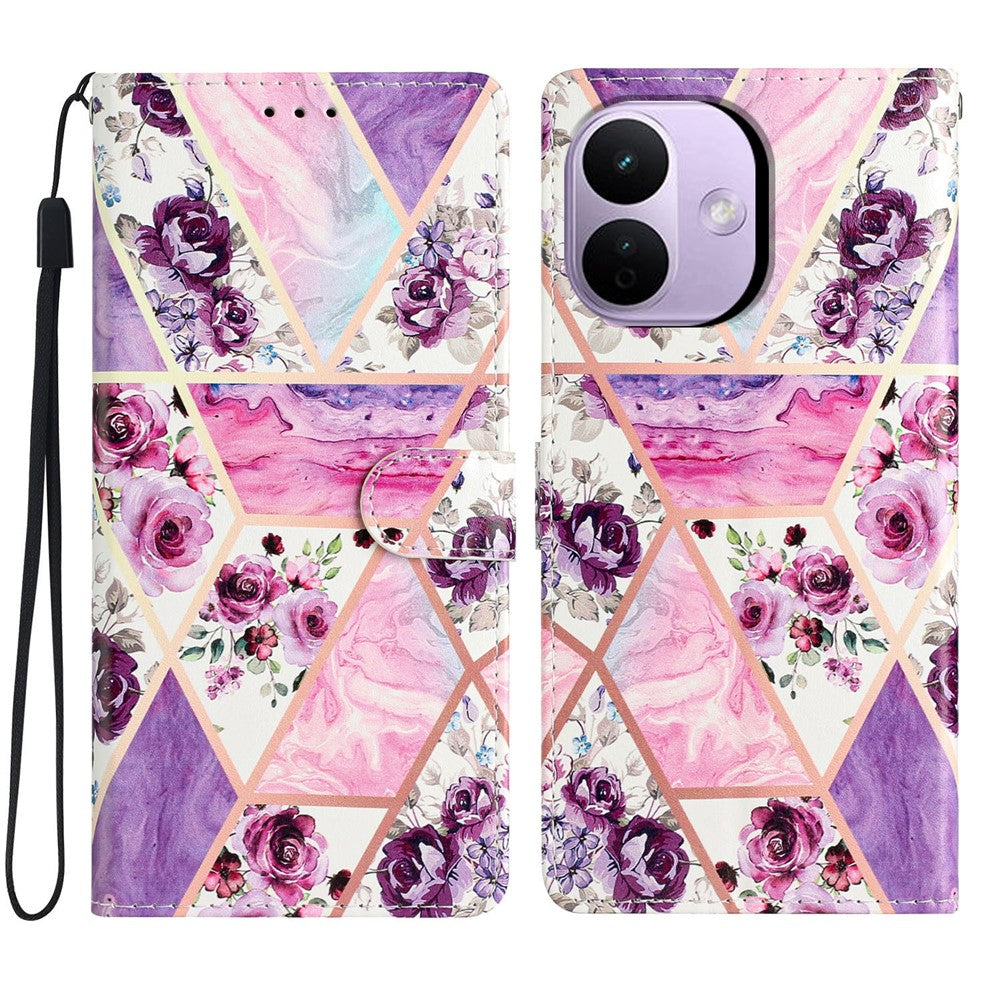 For Xiaomi Redmi Note 17 Pro 5G Wallet Case PU Leather Pattern Printing Stand Phone Cover with Strap