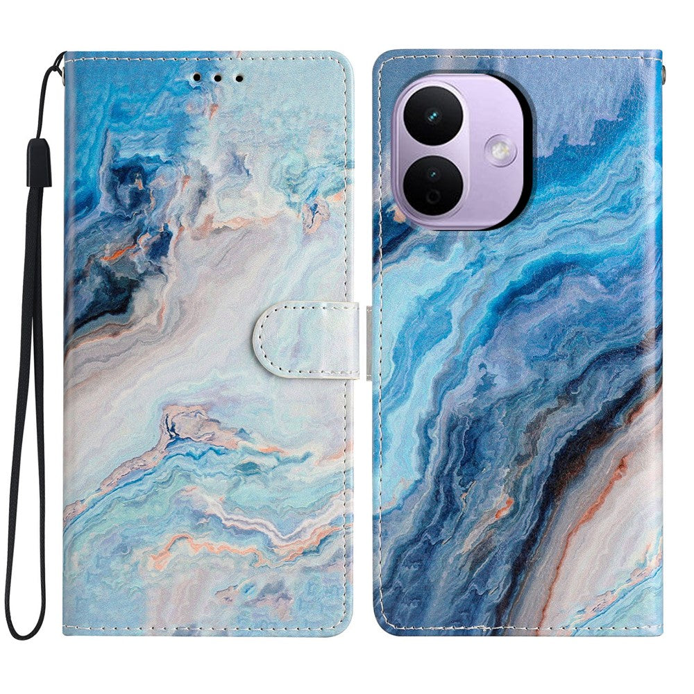 For Xiaomi Redmi Note 17 Pro 5G Wallet Case PU Leather Pattern Printing Stand Phone Cover with Strap