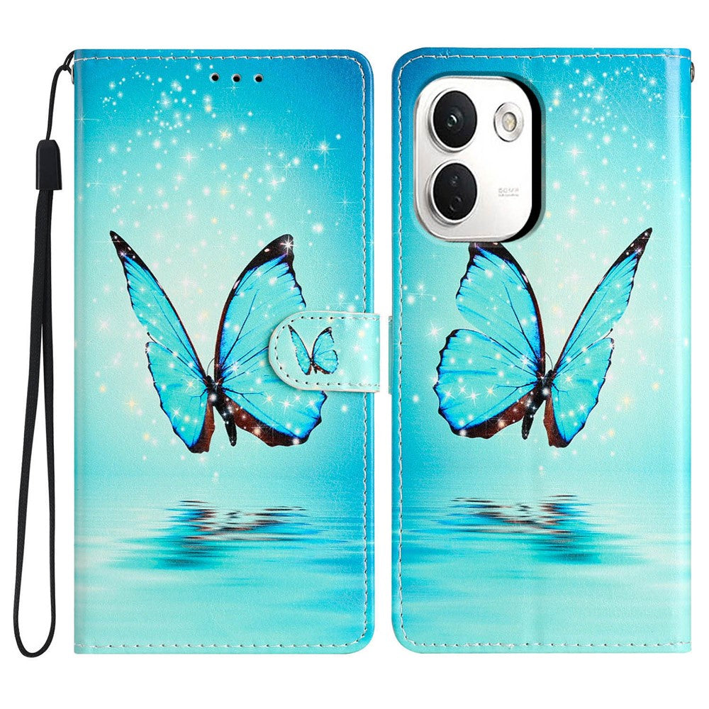 For Xiaomi Redmi Note 17 Pro+ 5G / Note 17 Pro Max 5G Wallet Case PU Leather Pattern Printing Stand Phone Cover with Strap