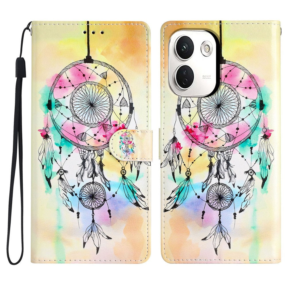 For Xiaomi Redmi Note 17 Pro+ 5G / Note 17 Pro Max 5G Wallet Case PU Leather Pattern Printing Stand Phone Cover with Strap