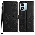For Xiaomi Redmi Note 17 4G (Global) / Note 17 5G (Global) / Note 17 (India / China) 5G Wallet Phone Case Butterfly Floral Imprint Leather Flip Cover with Strap