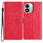 For Xiaomi Redmi Note 17 4G (Global) / Note 17 5G (Global) / Note 17 (India / China) 5G Wallet Phone Case Butterfly Floral Imprint Leather Flip Cover with Strap