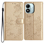 For Xiaomi Redmi Note 17 4G (Global) / Note 17 5G (Global) / Note 17 (India / China) 5G Wallet Phone Case Butterfly Floral Imprint Leather Flip Cover with Strap