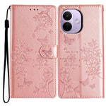For Xiaomi Redmi Note 17 Pro 5G Wallet Phone Case Butterfly Floral Imprint Leather Flip Cover with Strap