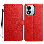 For Xiaomi Redmi Note 17 4G (Global) / Note 17 5G (Global) / Note 17 (India / China) 5G Leather Case Stand Card Slots Mandala Pattern Phone Cover with Wrist Strap