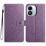 Xiaomi Redmi Note 17 4G (Global) / Note 17 5G (Global) / Note 17 (Indien/Kina) 5G Läderfodral Stativ Korthållare Mandala Mönster mobilskal med Handledsrem