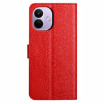 For Xiaomi Redmi Note 17 Pro 5G Leather Case Stand Card Slots Mandala Pattern Phone Cover with Wrist Strap