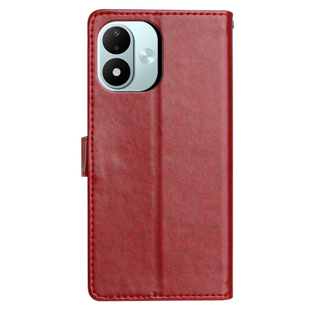 For Xiaomi Redmi Note 17 4G (Global) / Note 17 5G (Global) / Note 17 (India / China) 5G Leather Case Wallet Stand Phone Cover with Handy Strap