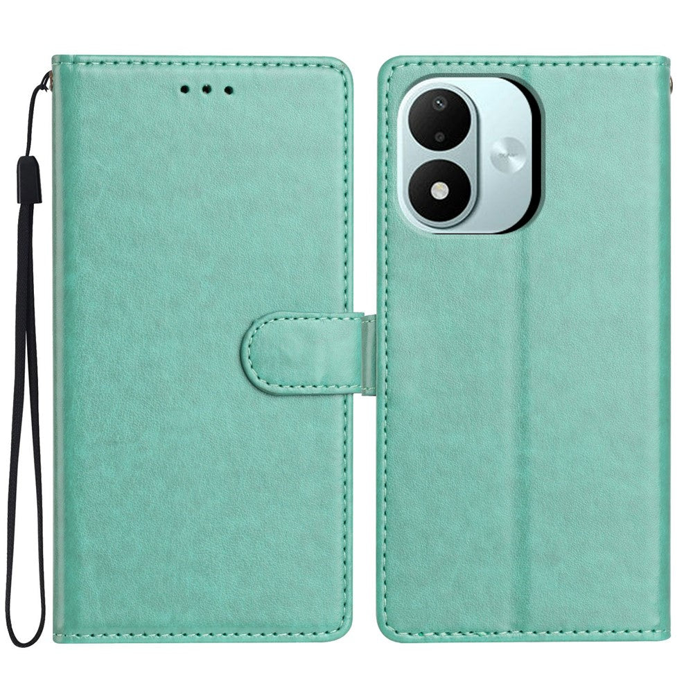For Xiaomi Redmi Note 17 4G (Global) / Note 17 5G (Global) / Note 17 (India / China) 5G Leather Case Wallet Stand Phone Cover with Handy Strap