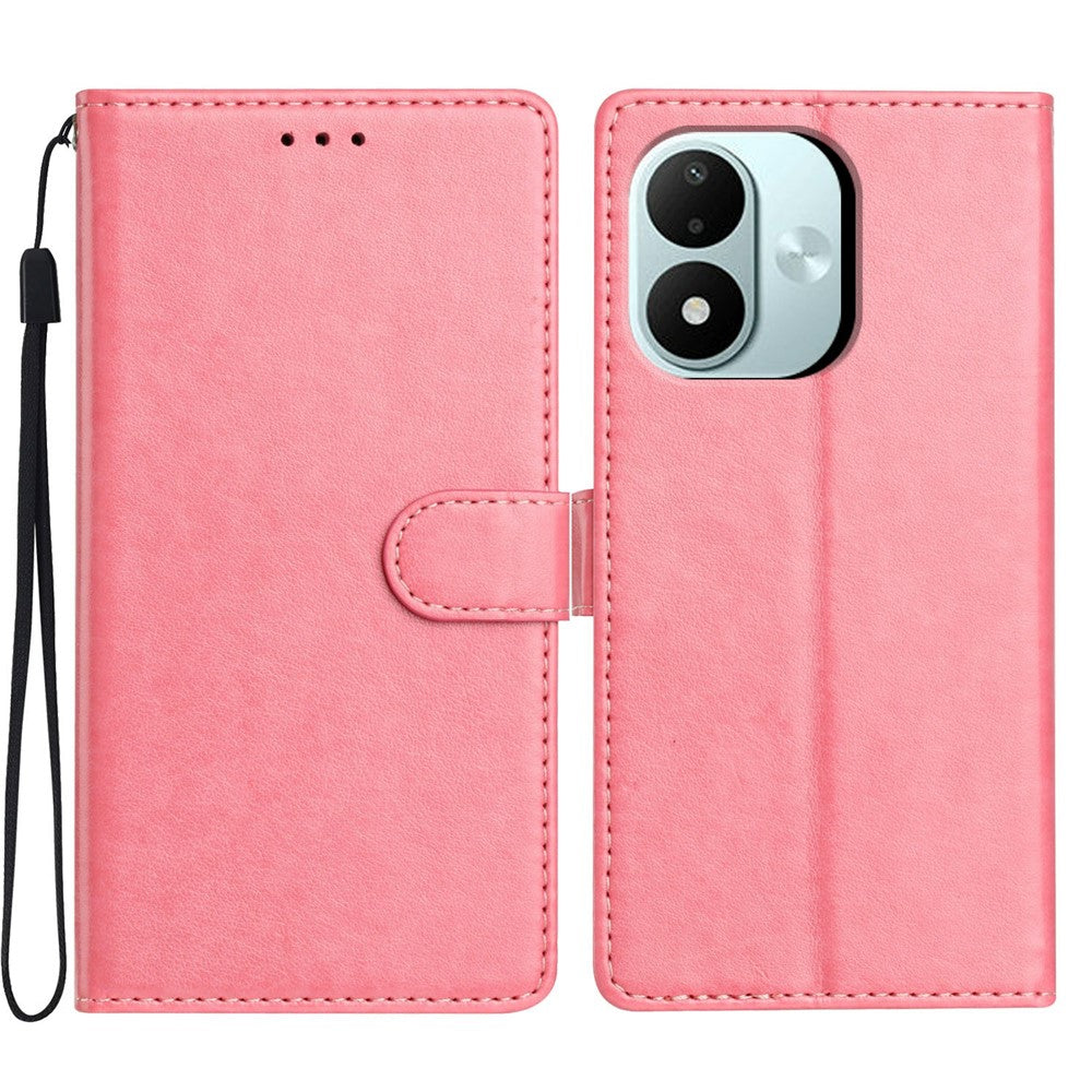 For Xiaomi Redmi Note 17 4G (Global) / Note 17 5G (Global) / Note 17 (India / China) 5G Leather Case Wallet Stand Phone Cover with Handy Strap