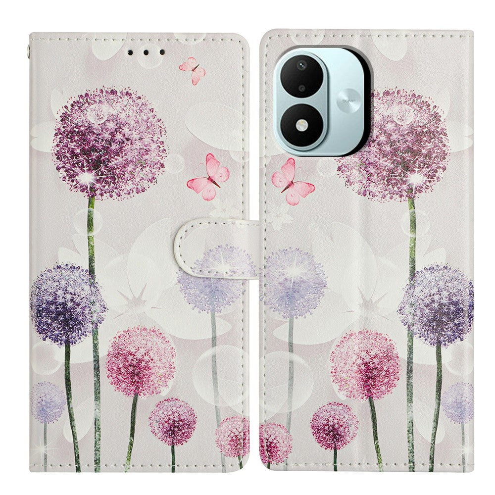 For Xiaomi Redmi Note 17 4G (Global) / Note 17 5G (Global) / Note 17 (India / China) 5G Case Pattern Printing Wallet Stand Flip Leather Phone Cover with Strap