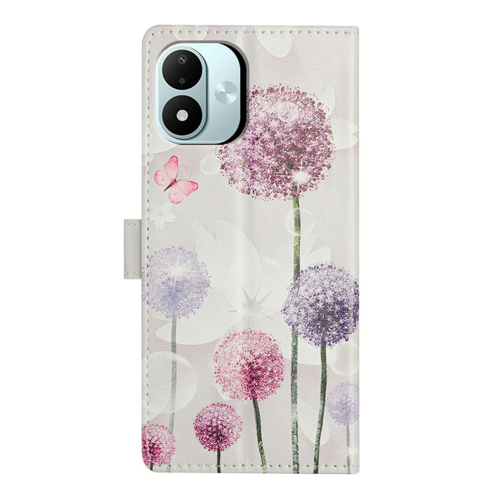 For Xiaomi Redmi Note 17 4G (Global) / Note 17 5G (Global) / Note 17 (India / China) 5G Case Pattern Printing Wallet Stand Flip Leather Phone Cover with Strap