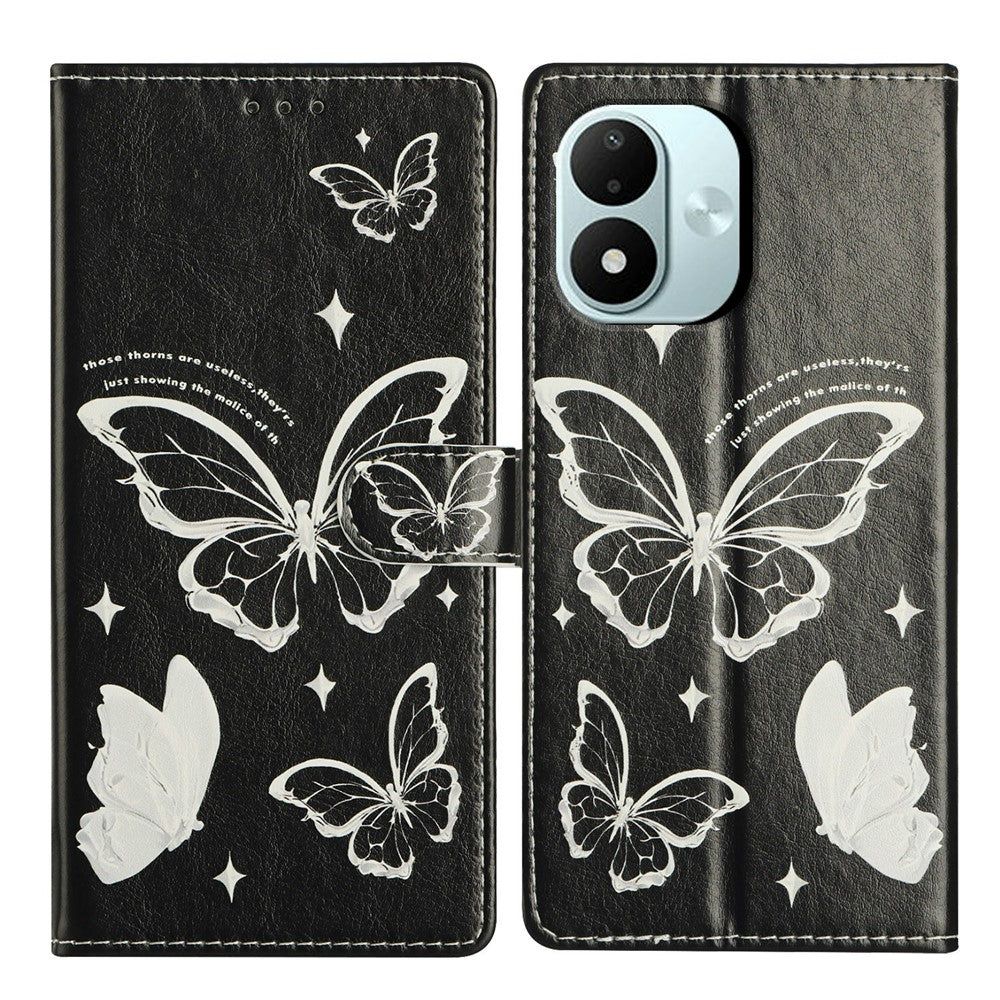 For Xiaomi Redmi Note 17 4G (Global) / Note 17 5G (Global) / Note 17 (India / China) 5G Case Pattern Printing Wallet Stand Flip Leather Phone Cover with Strap