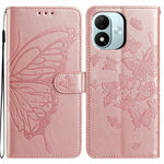 For Xiaomi Redmi Note 17 4G (Global) / Note 17 5G (Global) / Note 17 (India / China) 5G Case Butterfly Imprinted Wallet Stand PU Leather Flip Phone Cover with Strap