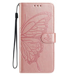 For Xiaomi Redmi Note 17 4G (Global) / Note 17 5G (Global) / Note 17 (India / China) 5G Case Butterfly Imprinted Wallet Stand PU Leather Flip Phone Cover with Strap