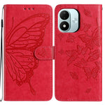 For Xiaomi Redmi Note 17 4G (Global) / Note 17 5G (Global) / Note 17 (India / China) 5G Case Butterfly Imprinted Wallet Stand PU Leather Flip Phone Cover with Strap