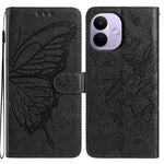 For Xiaomi Redmi Note 17 Pro 5G Case Butterfly Imprinted Wallet Stand PU Leather Flip Phone Cover with Strap