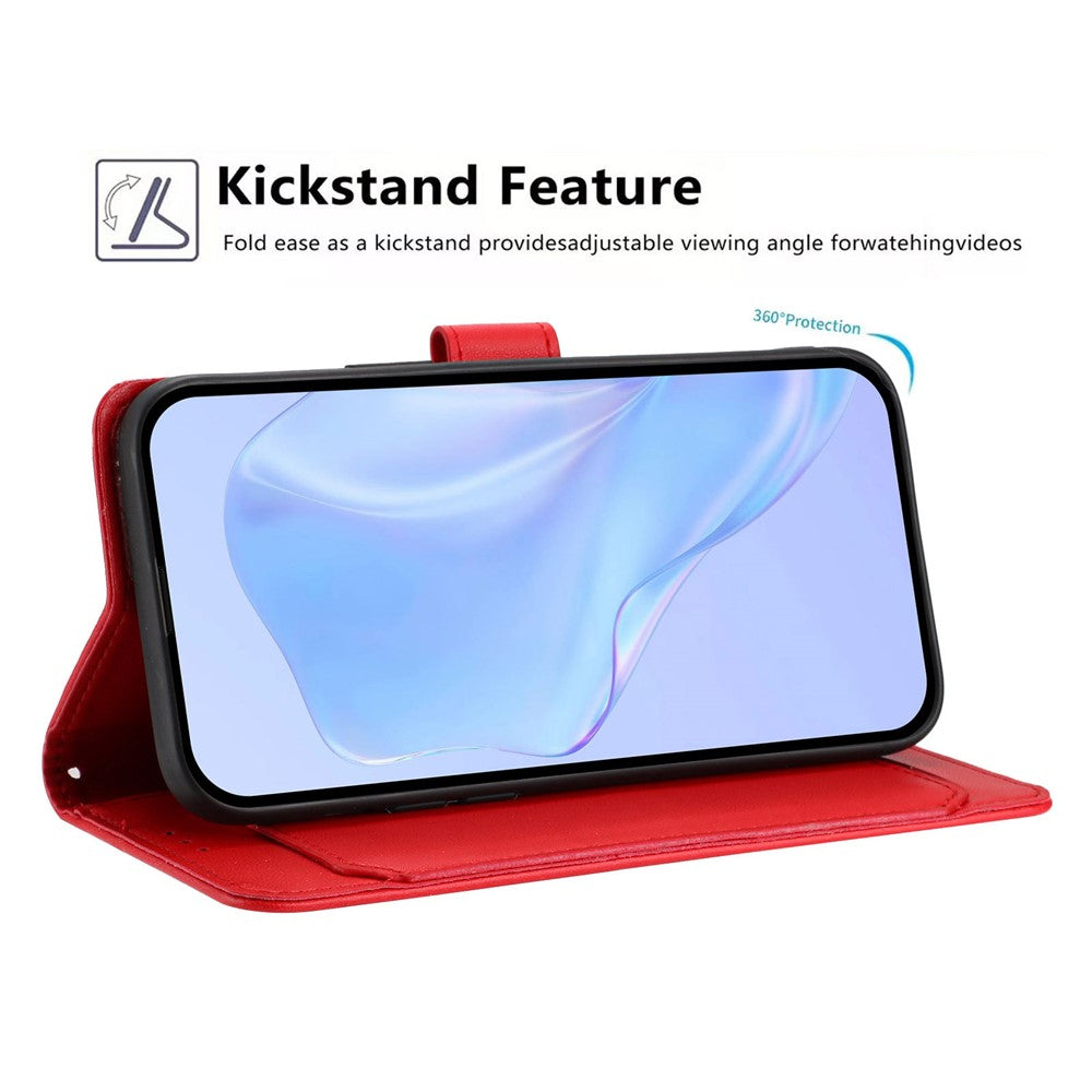For Xiaomi Redmi Note 17 4G (Global) / Note 17 5G (Global) / Note 17 (India / China) 5G Wallet Case with Strap  /  Multiple Card Slots Solid Color Leather Stand Phone Cover