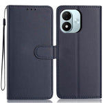 For Xiaomi Redmi Note 17 4G (Global) / Note 17 5G (Global) / Note 17 (India / China) 5G Wallet Case with Strap  /  Multiple Card Slots Solid Color Leather Stand Phone Cover