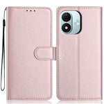 For Xiaomi Redmi Note 17 4G (Global) / Note 17 5G (Global) / Note 17 (India / China) 5G Wallet Case with Strap  /  Multiple Card Slots Solid Color Leather Stand Phone Cover