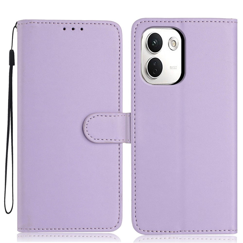 For Xiaomi Redmi Note 17 Pro+ 5G  /  Note 17 Pro Max 5G Wallet Case with Strap  /  Multiple Card Slots Solid Color Leather Stand Phone Cover