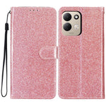 For Xiaomi Redmi 17 4G / 5G Wallet Case Glitter Anti-Scratch Leather Stand Phone Cover with Strap