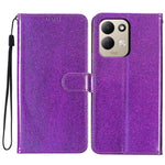 For Xiaomi Redmi 17 4G / 5G Wallet Case Glitter Anti-Scratch Leather Stand Phone Cover with Strap