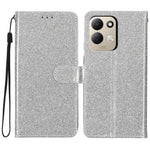 For Xiaomi Redmi 17 4G / 5G Wallet Case Glitter Anti-Scratch Leather Stand Phone Cover with Strap