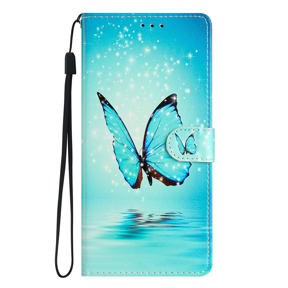 For Xiaomi Redmi 17 4G / 5G Wallet Case PU Leather Pattern Printing Stand Phone Cover with Strap