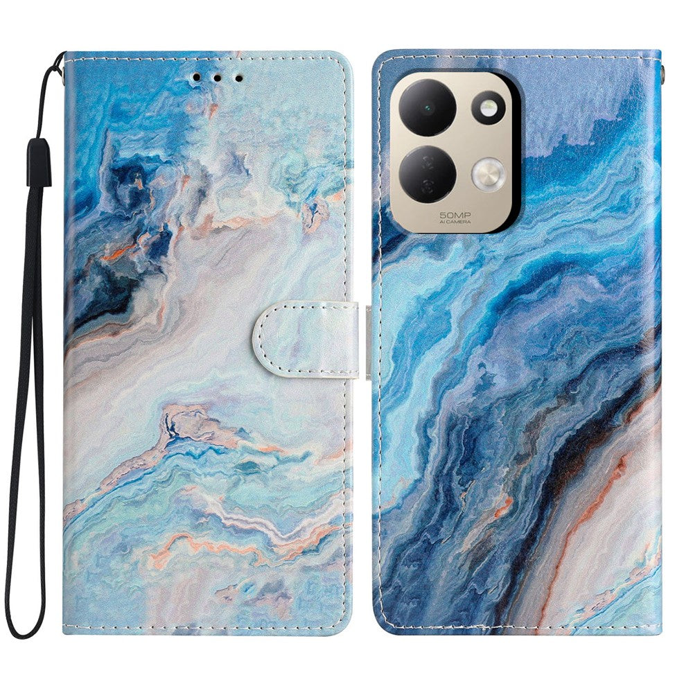 For Xiaomi Redmi 17 4G / 5G Wallet Case PU Leather Pattern Printing Stand Phone Cover with Strap