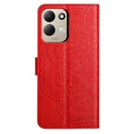For Xiaomi Redmi 17 4G / 5G Leather Case Stand Card Slots Mandala Pattern Phone Cover with Wrist Strap